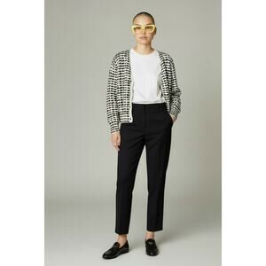 J. Crew Women’s Cotton Black and White Hearts Cardigan XL